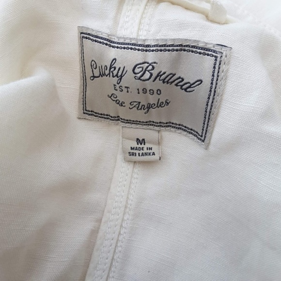 LUCKY BRAND los angeles roundneck top sz M - Picture 4 of 6